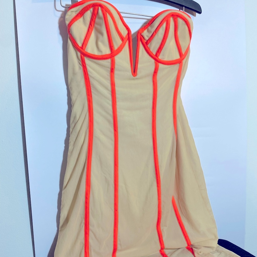 Nasty Gal Slip Midi Dress Leg Slit
